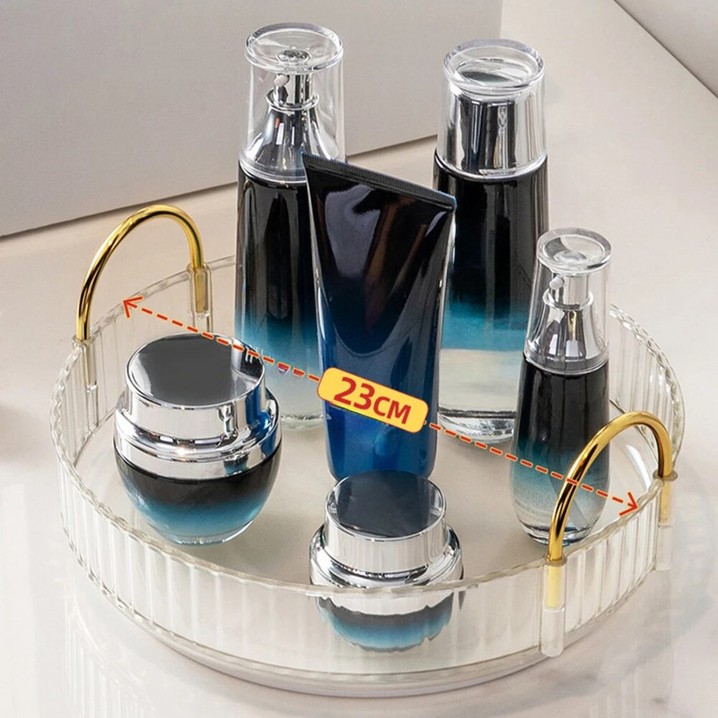 360 pöörlev meigikorder – multifunktsionaalne ja läbipaistev kosmeetikahoidik