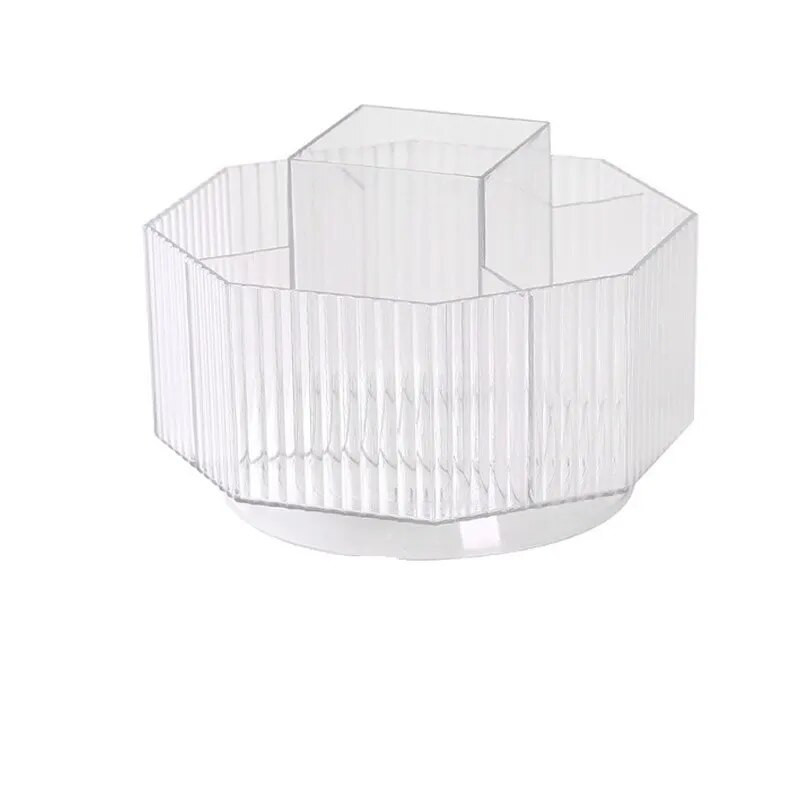 1PC Rotirajući organizator kista za šminku Stolni držač za olovku Dresser Ruž za usne Olovka za obrve Razdjelnik kista za sjenilo Organizator šminke