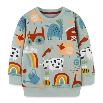 Little maven 2022 Baby Boys Νέα μπλουζάκια μόδας Βαμβακερά απαλά και άνετα φούτερ Άνοιξη και φθινόπωρο καθημερινά παιδικά ρούχα