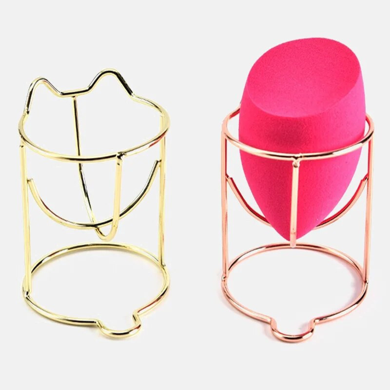 1 vnt Cute Cat Beauty Egg Bracket Džiovintuvas Kosmetinis makiažas Kempininė moliūgų pudra Puff Rack Organizer dėžutės lentynos laikiklis laikymo įrankiai