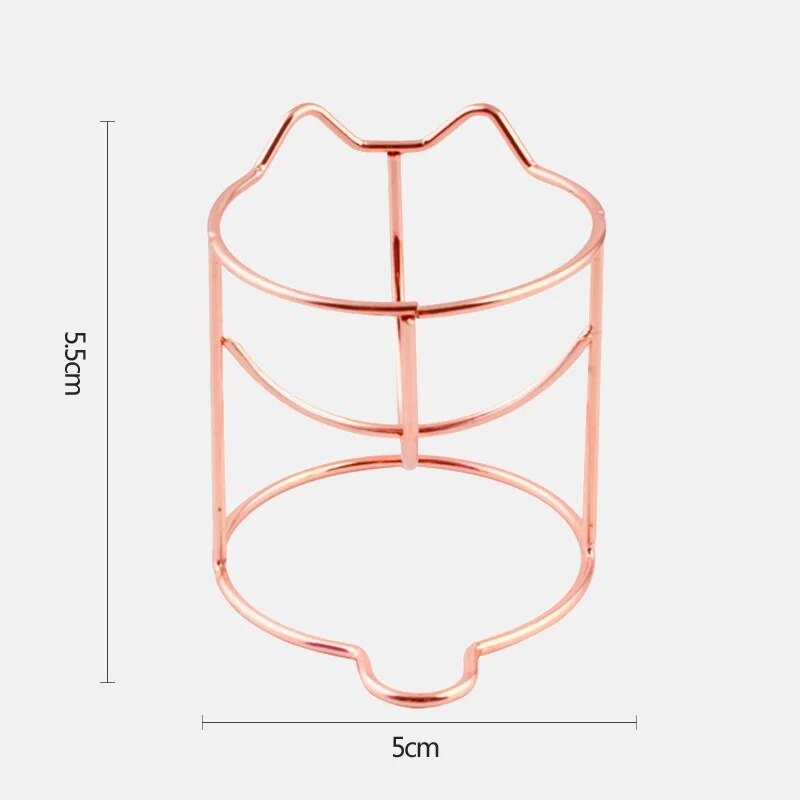 1 vnt Cute Cat Beauty Egg Bracket Džiovintuvas Kosmetinis makiažas Kempininė moliūgų pudra Puff Rack Organizer dėžutės lentynos laikiklis laikymo įrankiai