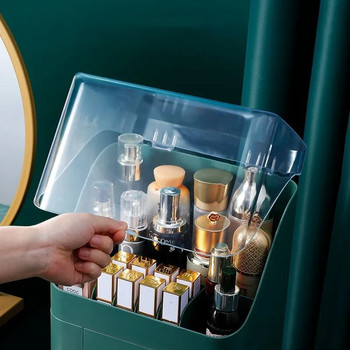 Многофункционална козметична кутия Прозрачен грим Органайзер за чекмеджета за бижута Кутии за домашно съхранение Органайзер за козметика за пътуване