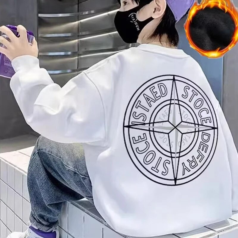 Poiste kampsun kevade ja sügise stiil uus keskmise suurusega laste sügisene särk Moodne ja moodne