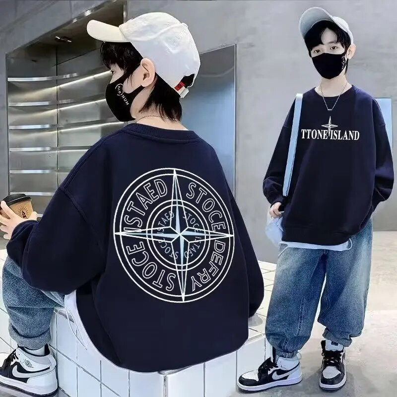 Poiste kampsun kevade ja sügise stiil uus keskmise suurusega laste sügisene särk Moodne ja moodne