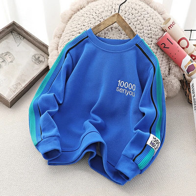 Jesenske majice s digitalnim vezom Odjeća za dječake Puloveri dugih rukava Tinejdžeri Feminino Pamuk Odjeća za djevojčice