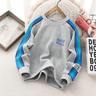 Jesenske majice s digitalnim vezom Odjeća za dječake Puloveri dugih rukava Tinejdžeri Feminino Pamuk Odjeća za djevojčice