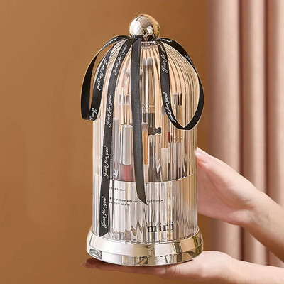 360° pöörlev meigipintslihoidja luksuslik kosmeetikavahend huulepulga kulmupliiatsi hoidja lauvärvide vitriinkarbi hoiukarp