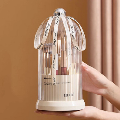 360° pöörlev meigipintslihoidja luksuslik kosmeetikavahend huulepulga kulmupliiatsi hoidja lauvärvide vitriinkarbi hoiukarp