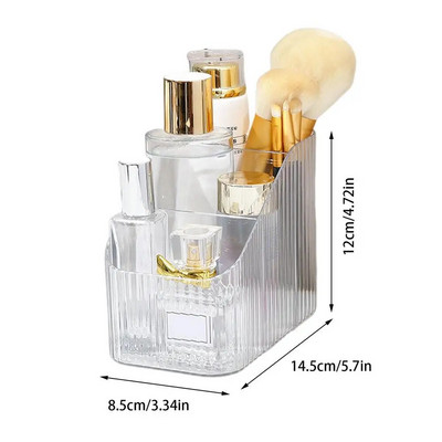 Plastikust meigikast vannitoa hoiukarbis kosmeetikavahend lauaarvuti meigiehete hoiukarp Mitmesugused lauakonteinerid