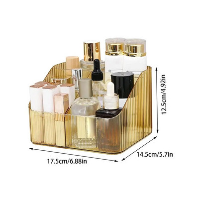 Plastikust meigikast vannitoa hoiukarbis kosmeetikavahend lauaarvuti meigiehete hoiukarp Mitmesugused lauakonteinerid