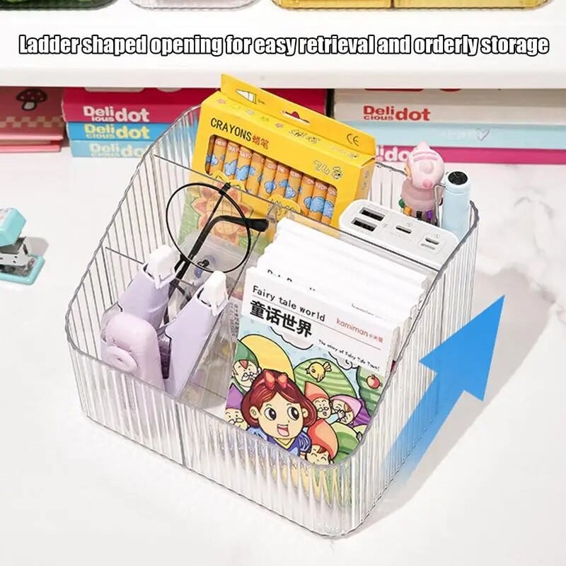 Plastikust meigikast vannitoa hoiukarbis kosmeetikavahend lauaarvuti meigiehete hoiukarp Mitmesugused lauakonteinerid