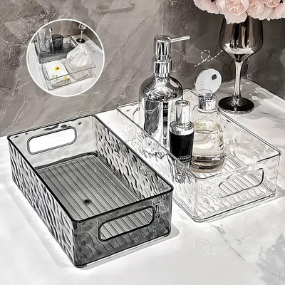 Clear Cosmetic Storage Box Bathroom Make Up Organizer Luxury Makeup Cosmet Box Beauty Storage Skincear Organizer