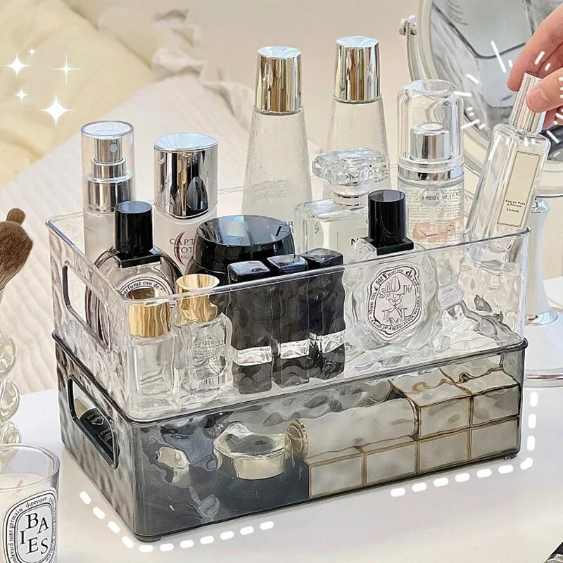 Prozirna kutija za pohranu kozmetike Organizator za šminku u kupaonici Luksuzna kutija za šminku Kozmetička kutija za pohranu ljepote Organizator za skincear