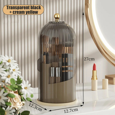 360° pöörlev meigipintsli hoidja lauaarvuti luksuslik kosmeetikavahend huulepulgahoidja kulmupliiats lauvärvipintsli hoiukarp