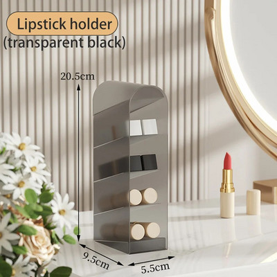 360° pöörlev meigipintsli hoidja lauaarvuti luksuslik kosmeetikavahend huulepulgahoidja kulmupliiats lauvärvipintsli hoiukarp