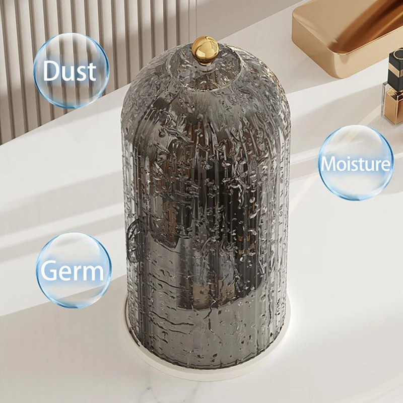 360° pöörlev meigipintsli hoidja lauaarvuti luksuslik kosmeetikavahend huulepulgahoidja kulmupliiats lauvärvipintsli hoiukarp