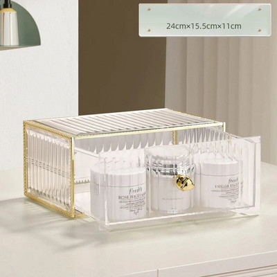 Meigikorraldaja karp akrüülist kosmeetikatoodete ehete huulepulga pintsli hoidik Suure mahutavusega nahahoolduse kõrvarõngahoidja kodune riiul