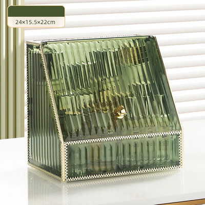 Meigikorraldaja karp akrüülist kosmeetikatoodete ehete huulepulga pintsli hoidik Suure mahutavusega nahahoolduse kõrvarõngahoidja kodune riiul