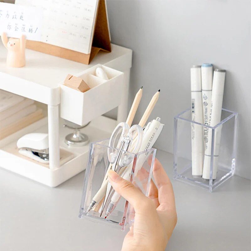 Akrilni organizator šminke 3 rupe Kozmetička šminka Akrilni alat za četke za šminkanje Držač četkica za šminkanje Organizator Alat za šminkanje