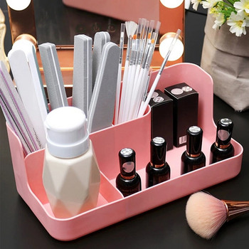 Κουτί Makeup Organizer Κουτί αποθήκευσης καλλυντικών για μπάνιο Επιφάνεια εργασίας γραφείου για πινέλο λοσιόν κραγιόν Δοχείο βερνίκι νυχιών