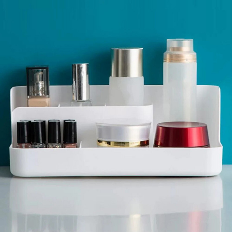 Κουτί Makeup Organizer Κουτί αποθήκευσης καλλυντικών για μπάνιο Επιφάνεια εργασίας γραφείου για πινέλο λοσιόν κραγιόν Δοχείο βερνίκι νυχιών