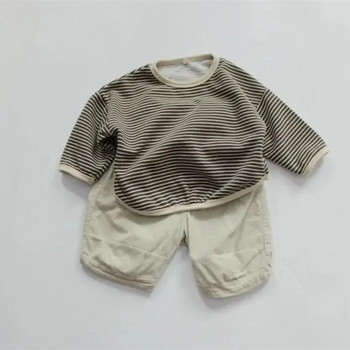 Суичъри за момчета Суичъри Памучни горнища Горни дрехи 2023 Сладко пролетно есенно ветроустойчиво детско висококачествено детско облекло