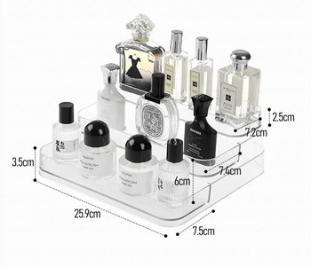 Настолен рафт за парфюми Органайзер за грим за баня Организатор за парфюми Ароматерапия Органайзер за съхранение на продукти за грижа за кожата Органайзер