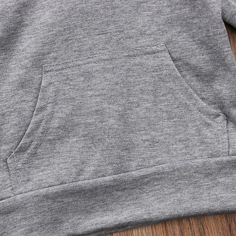 Majice s kapuljačom za dječake od 1 do 6 godina Jesenska odjeća za bebe Dugi rukavi s prednjim džepom s kapuljačom s morskim psom Dječje ležerne majice