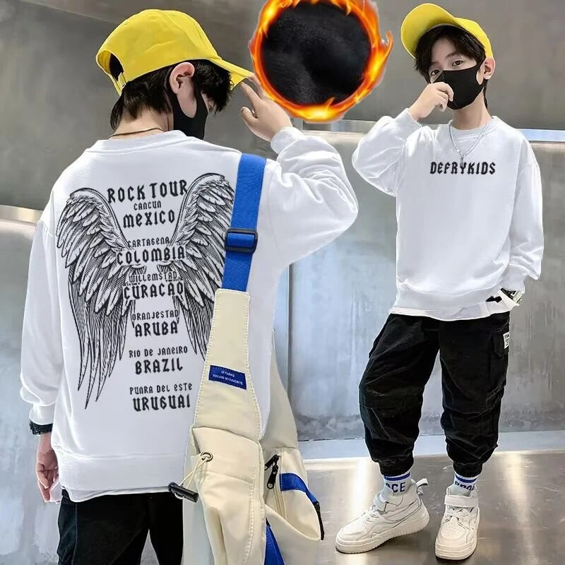 Džemper za dječake Proljetni i jesenski stil Novo Dječji jesenski gornji dio srednje veličine Jesenski donji dio košulje za dječake Moderan i moderan