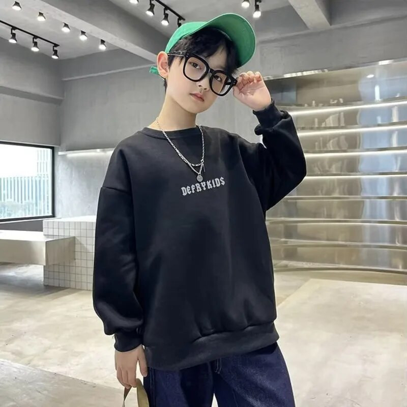 Džemper za dječake Proljetni i jesenski stil Novo Dječji jesenski gornji dio srednje veličine Jesenski donji dio košulje za dječake Moderan i moderan