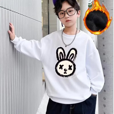 Poiste kampsun kevad- ja sügisstiil Uus keskmise suurusega laste sügisene särk Moodne ja moodne