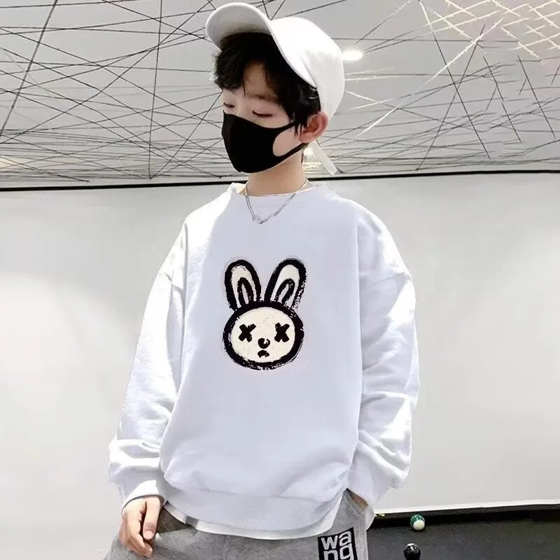 Poiste kampsun kevad- ja sügisstiil Uus keskmise suurusega laste sügisene särk Moodne ja moodne