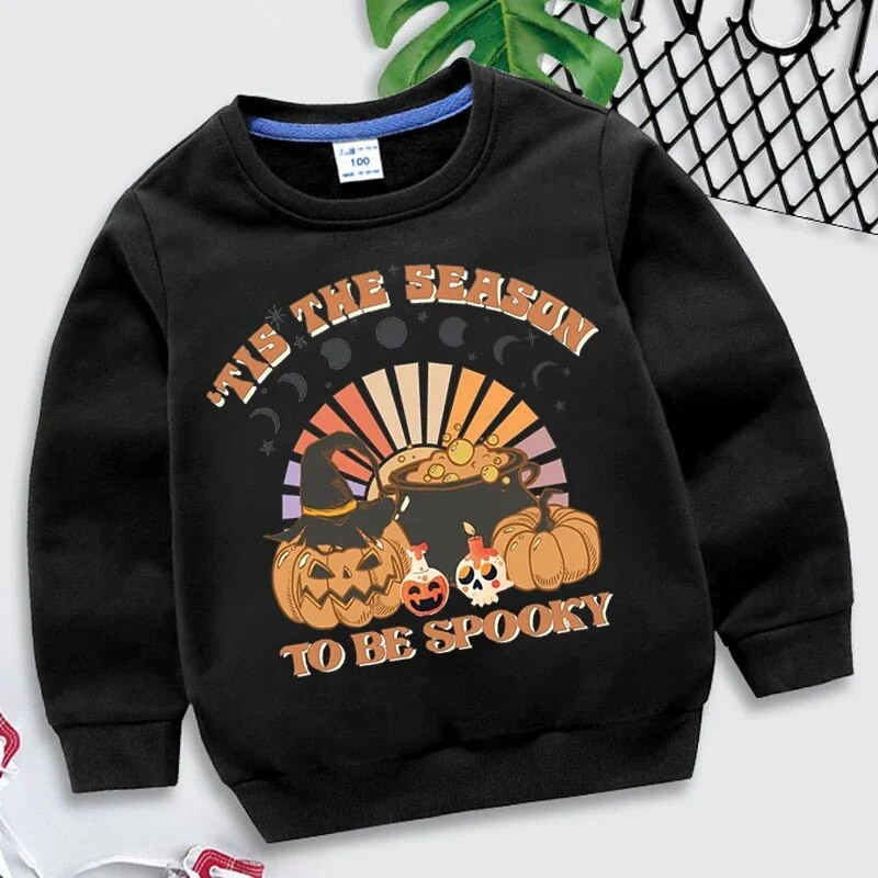 Halloweeni pusad, lapsed, sügis, Harajuku pulloverid