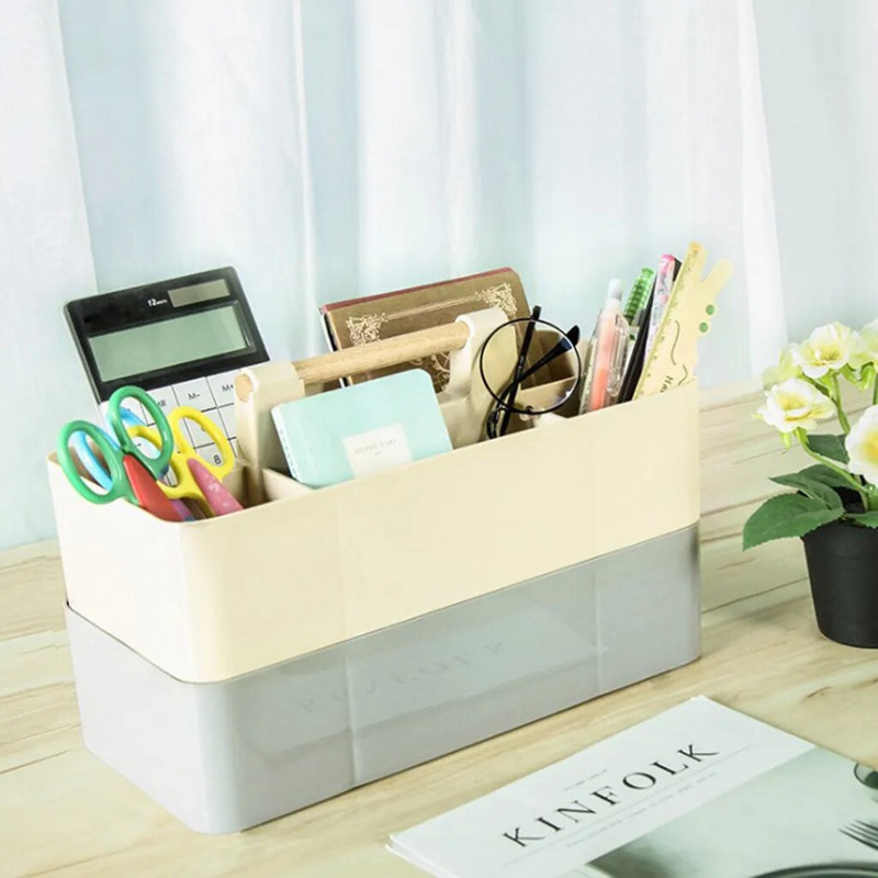 Multifunktsionaalne eemaldatav sahtel Kosmeetika Kirjatarvete Viimistluskast Laud Hoiukarp Laua Organisaator