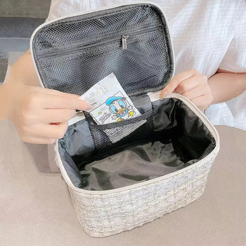 Чанта за грим 2022 нова преносима чанта за пране с голям капацитет с висока стойност за красота, преносима преносима квадратна чанта за съхранение, женска