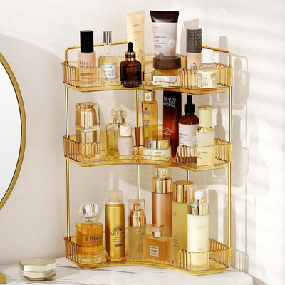 Vannitoa töölaudade riiul, nahahoolduse organiseerija parfüümihoidja kummuti jaoks, vannitoa lauaalus Cosmeti jaoks