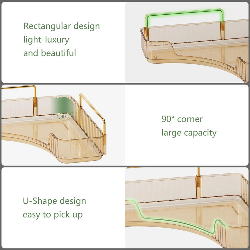 Vannitoa töölaudade riiul, nahahoolduse organiseerija parfüümihoidja kummuti jaoks, vannitoa lauaalus Cosmeti jaoks