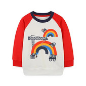 Little maven Dukserice za dječake Mikser Kamion s uzorkom Baby Fashion Majice dugih rukava Jesen Novo vozilo Dječja odjeća