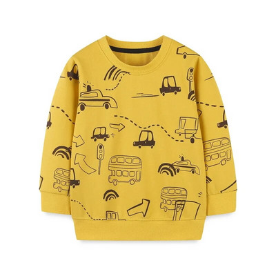 Little maven Dukserice za dječake Mikser Kamion s uzorkom Baby Fashion Majice dugih rukava Jesen Novo vozilo Dječja odjeća