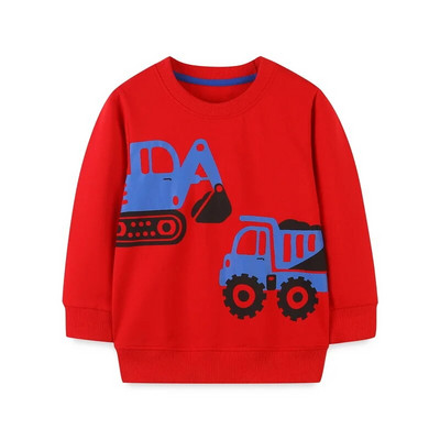 Little maven Dukserice za dječake Mikser Kamion s uzorkom Baby Fashion Majice dugih rukava Jesen Novo vozilo Dječja odjeća