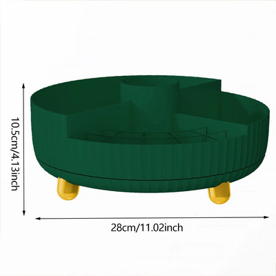 360 pöörlev kosmeetikatoodete hoiukarp, suure mahutavusega mitmekihiline meigivahend, eemaldatav pööratav lauaarvuti, läbipaistev