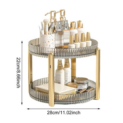 360 pöörlev kosmeetikatoodete hoiukarp, suure mahutavusega mitmekihiline meigivahend, eemaldatav pööratav lauaarvuti, läbipaistev