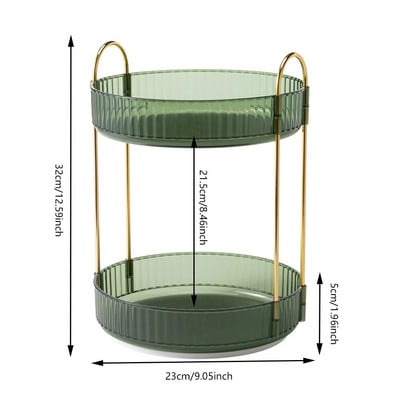 360 pöörlev kosmeetikatoodete hoiukarp, suure mahutavusega mitmekihiline meigivahend, eemaldatav pööratav lauaarvuti, läbipaistev