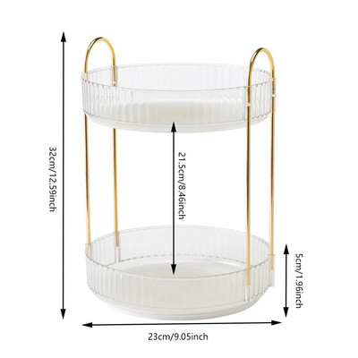 360 pöörlev kosmeetikatoodete hoiukarp, suure mahutavusega mitmekihiline meigivahend, eemaldatav pööratav lauaarvuti, läbipaistev