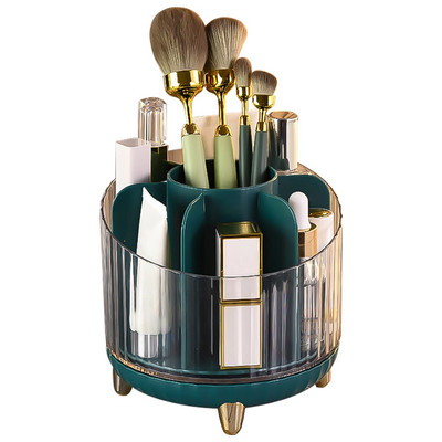 360 pöörlev kosmeetikatoodete hoiukarp, suure mahutavusega mitmekihiline meigivahend, eemaldatav pööratav lauaarvuti, läbipaistev