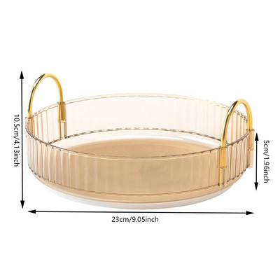 360 pöörlev kosmeetikatoodete hoiukarp, suure mahutavusega mitmekihiline meigivahend, eemaldatav pööratav lauaarvuti, läbipaistev