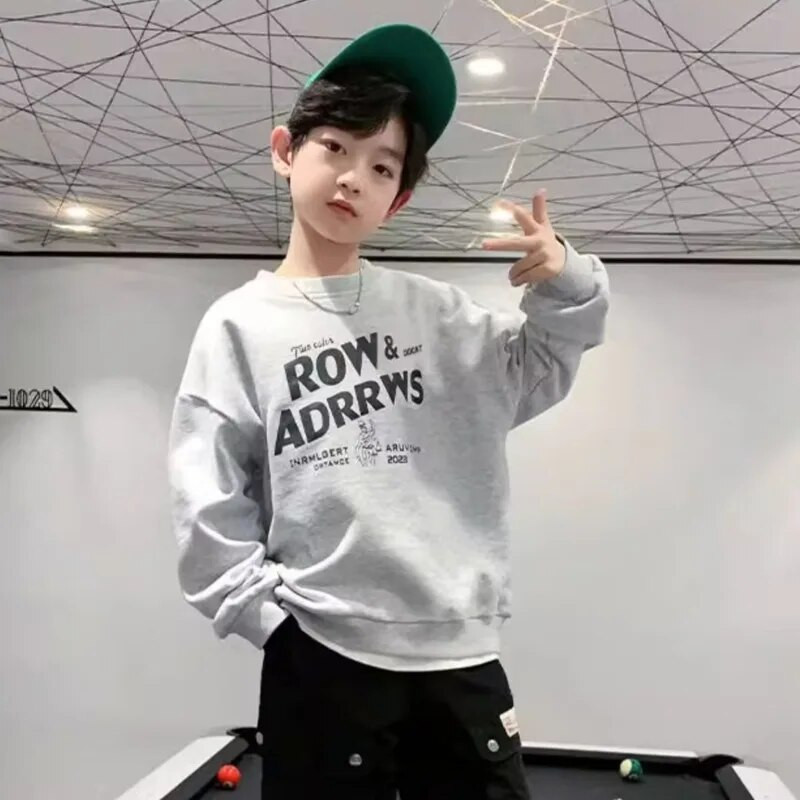 Poiste kampsun kevade ja sügise stiil uus keskmise suurusega laste sügise särk Moodne ja moodne