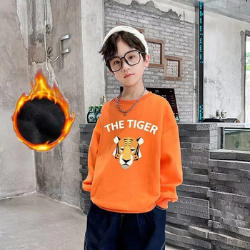 Пуловер за момчета Пролетен и есенен стил Нов среден размер Детско есенно горнище Есенна долна риза за момчета Модно и модерно