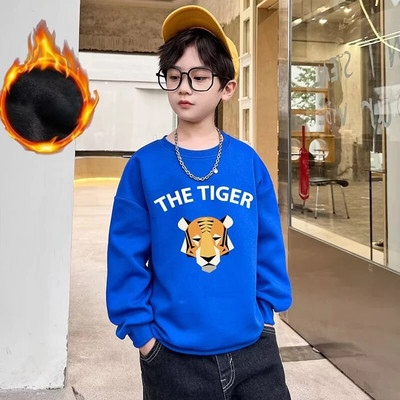 Berniukų megztinis pavasario ir rudens stilius Naujas vidutinio dydžio vaikiški rudeniniai viršutiniai berniukų rudeniniai marškinėliai Madingi ir madingi