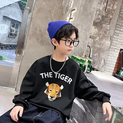 Poiste kampsun kevade ja sügise stiil uus keskmise suurusega laste sügisene särk Moodne ja moodne